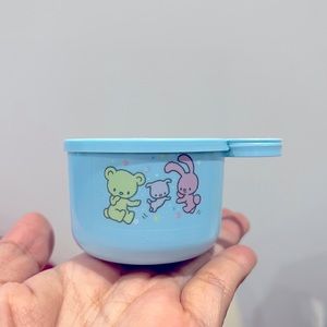 Vintage Sanrio Little Twin Stars Mini Travel Cup 1976 Camping Toiletry Spa Mask